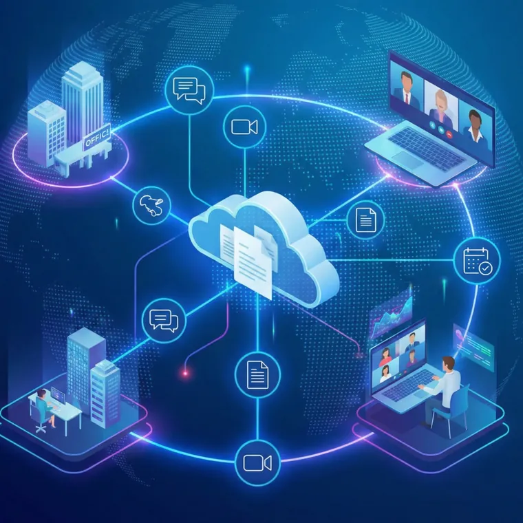 Soluções digitais colaborativas ligadas à cloud